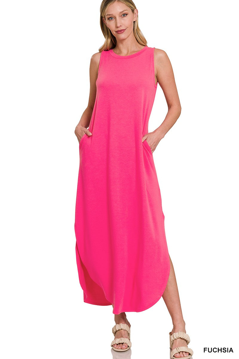 Elliott Maxi Dress - Fuchsia