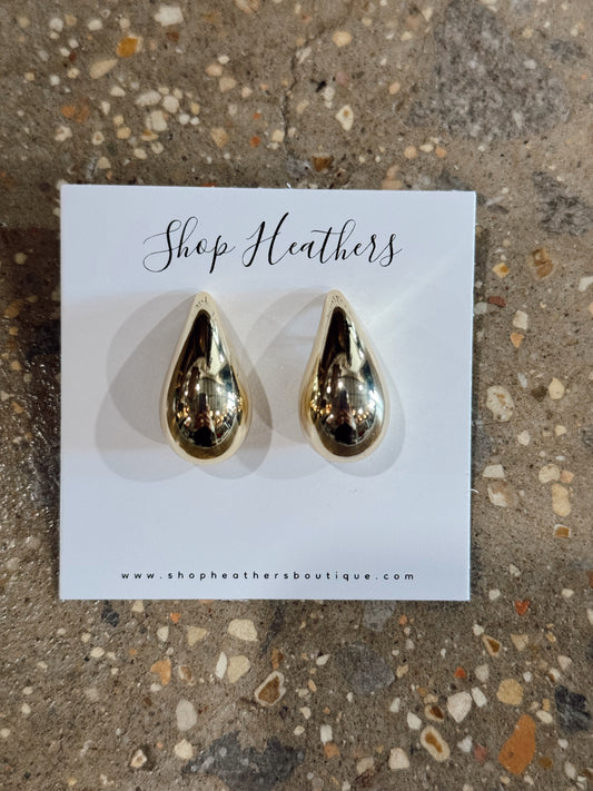 Chunky Teardrop Earrings