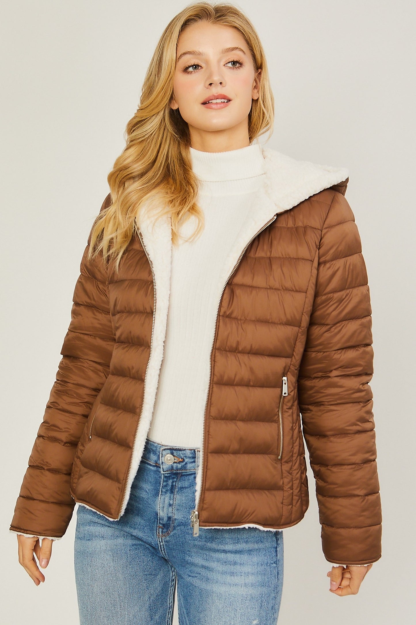 Brooklyn Puffer + Sherpa Jacket