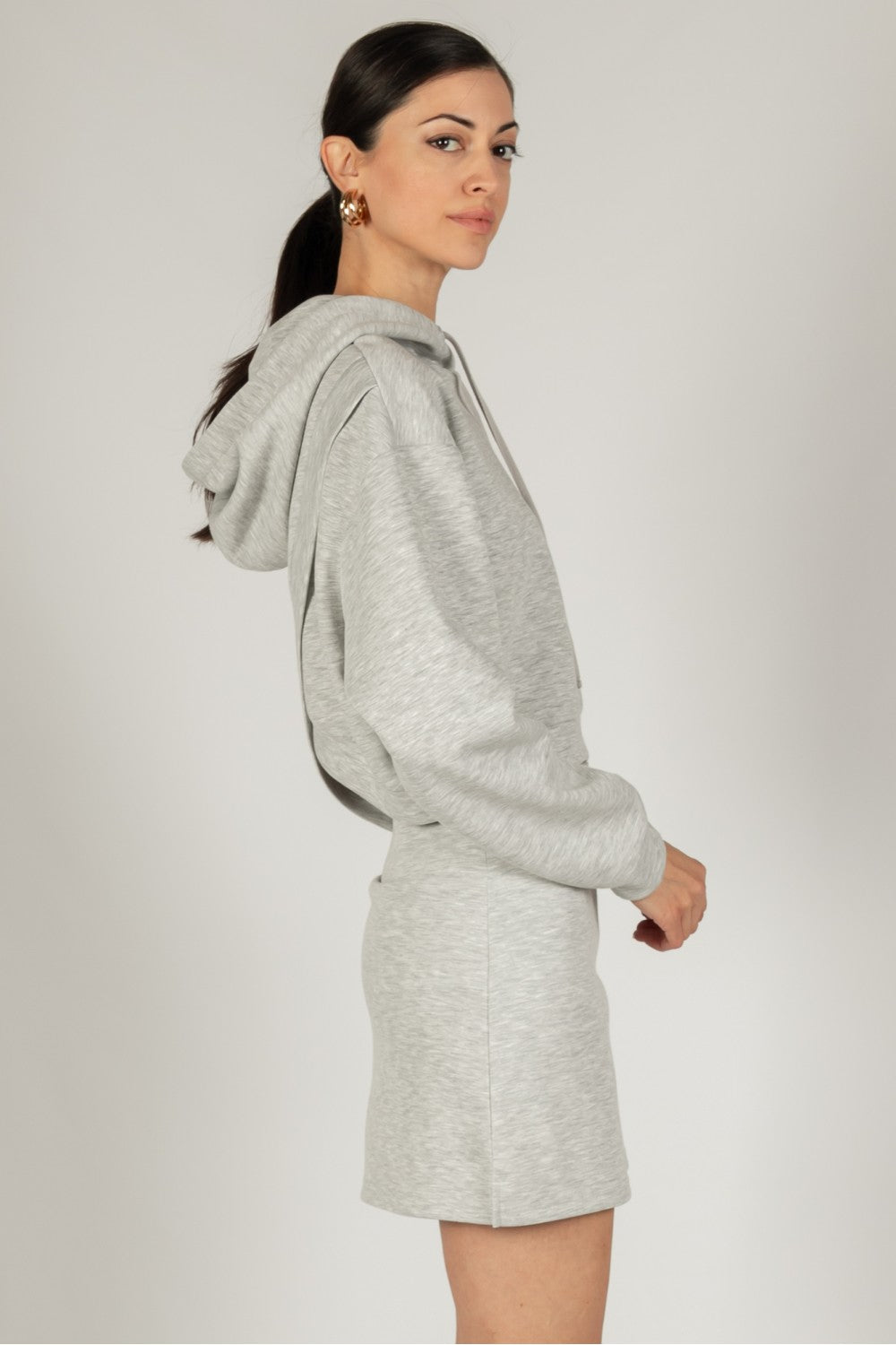 Scuba Modal Hoodie - Heather Grey