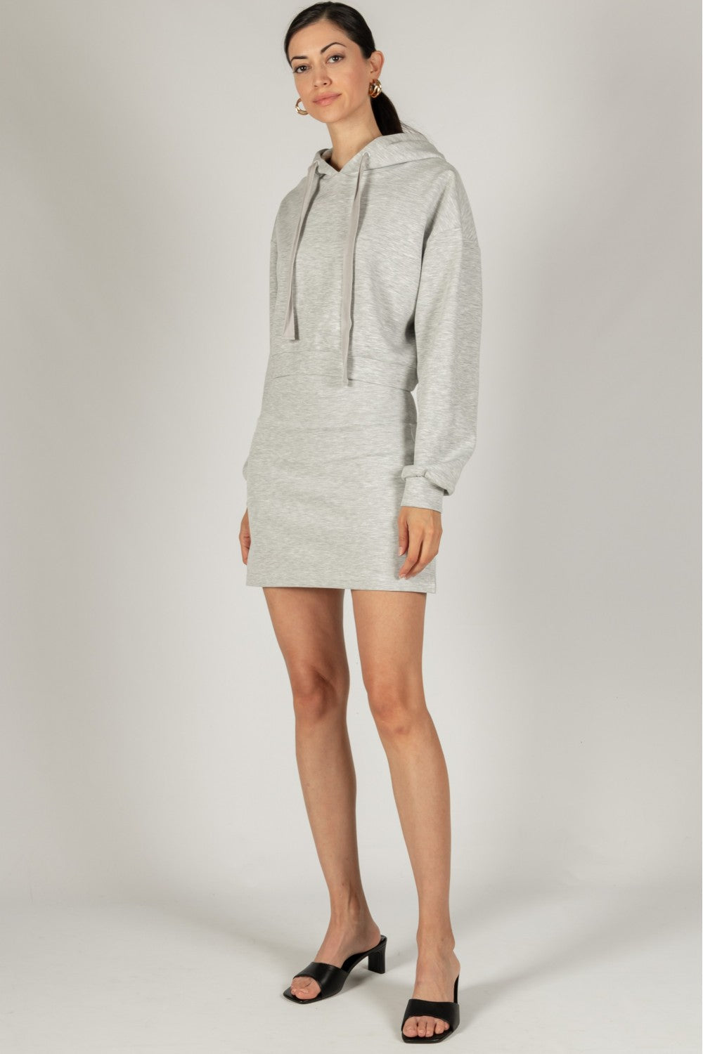 Scuba Modal Hoodie - Heather Grey