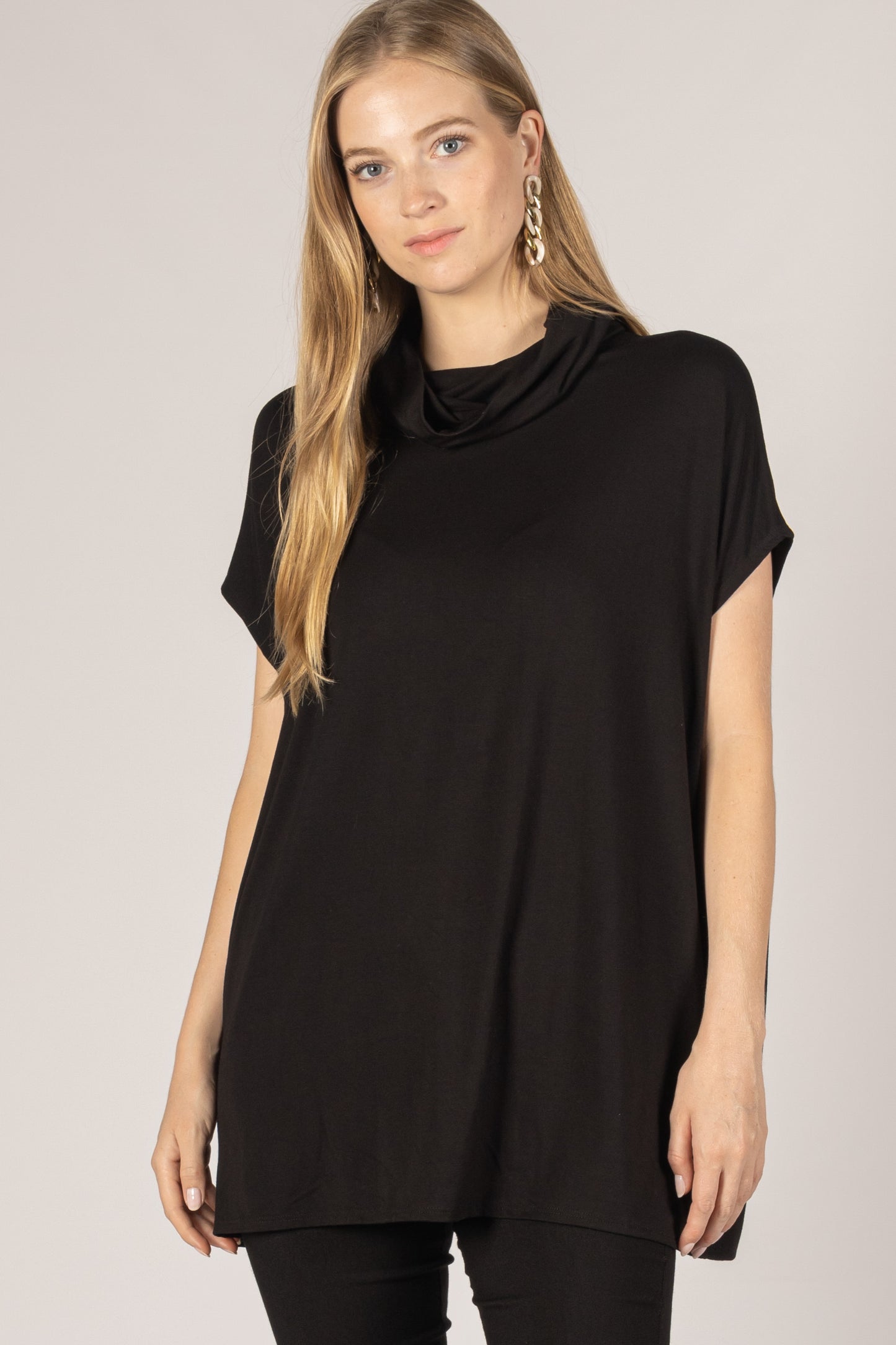 Scuba Cowl Neck Tunic