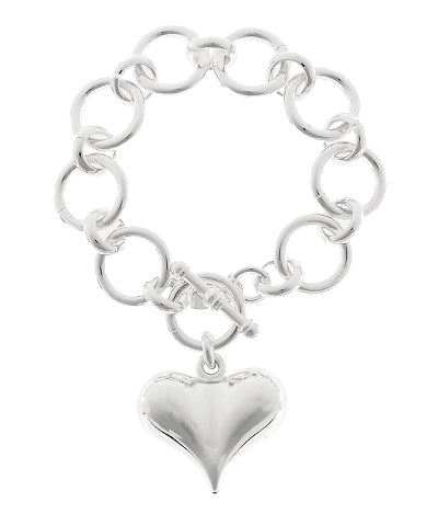 Heart Charm Bracelet