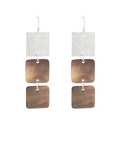 Chocolate Geo Earrings