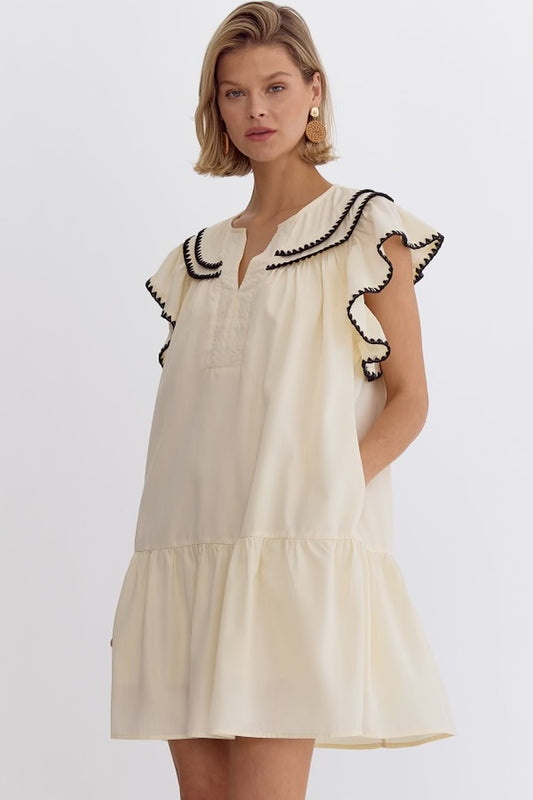 Looped In - Contrast Stitch Dress