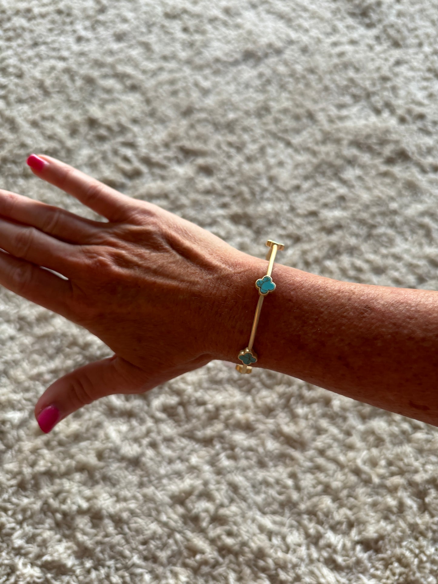 Turquoise Clover Bracelet