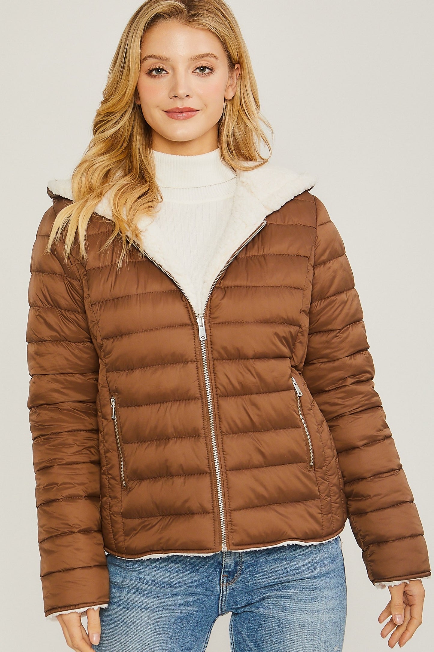 Brooklyn Puffer + Sherpa Jacket