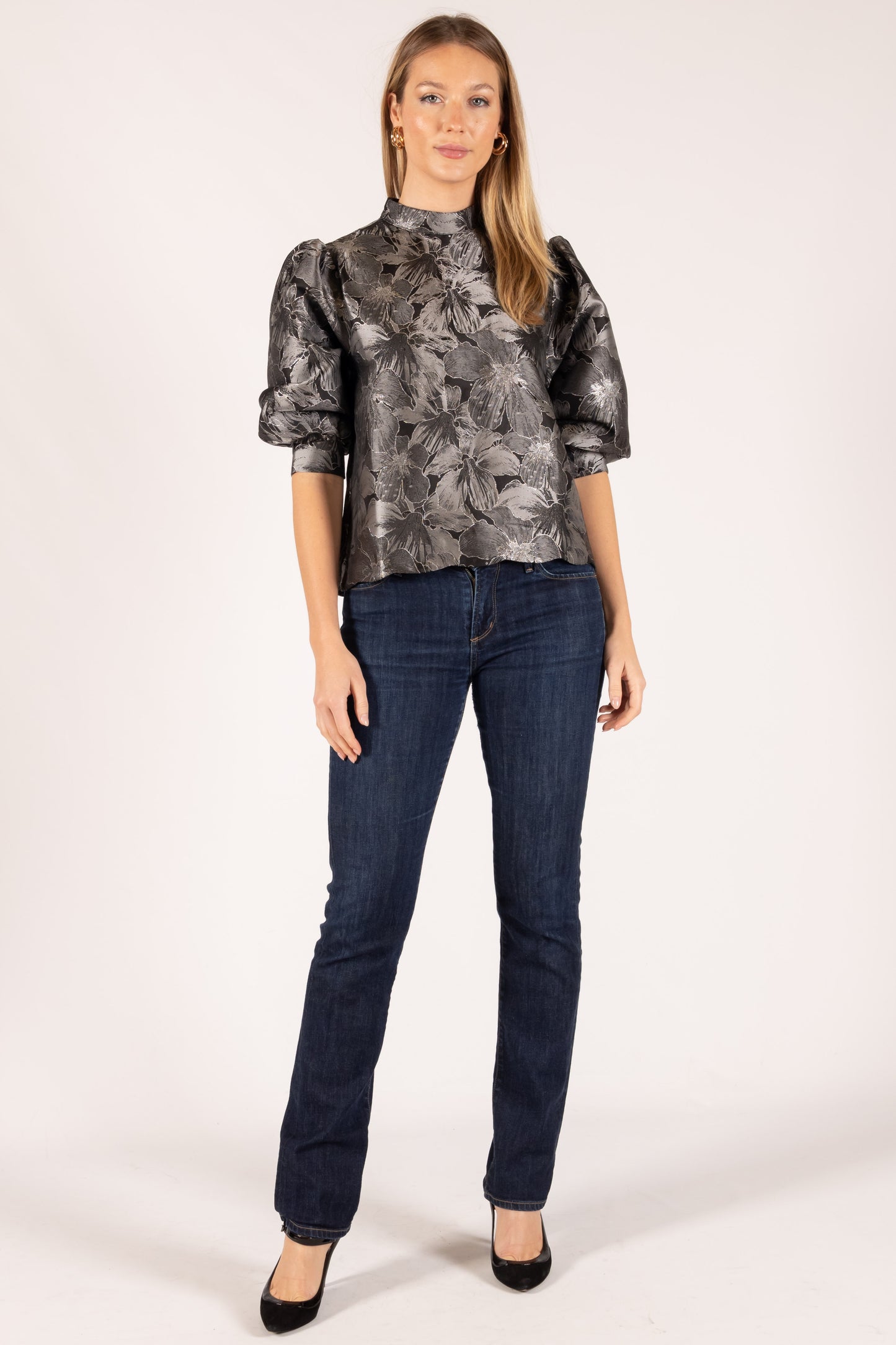 Emma Jacquard Blouse