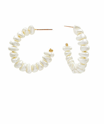 Fresh Pearl Hoops