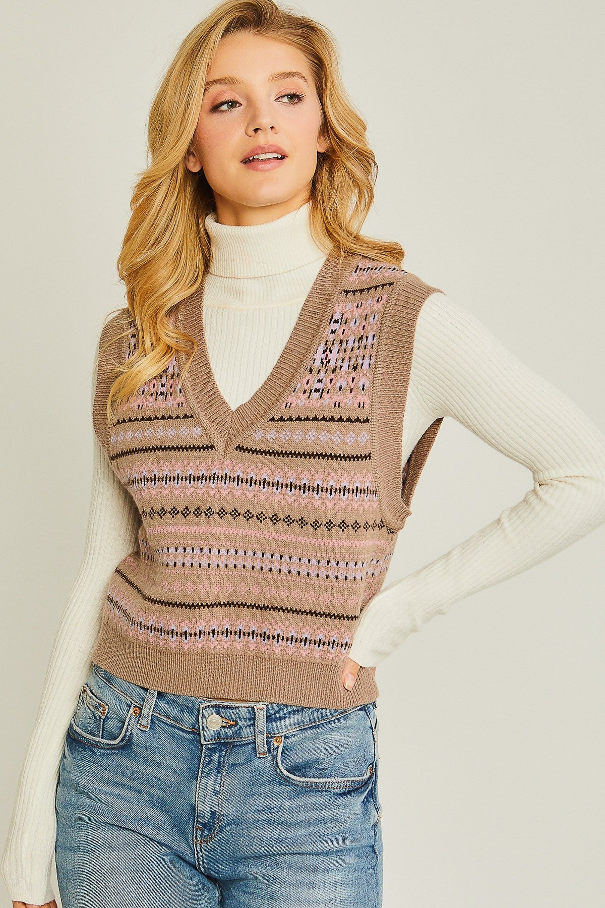 Elliott Sweater Vest - Mocha