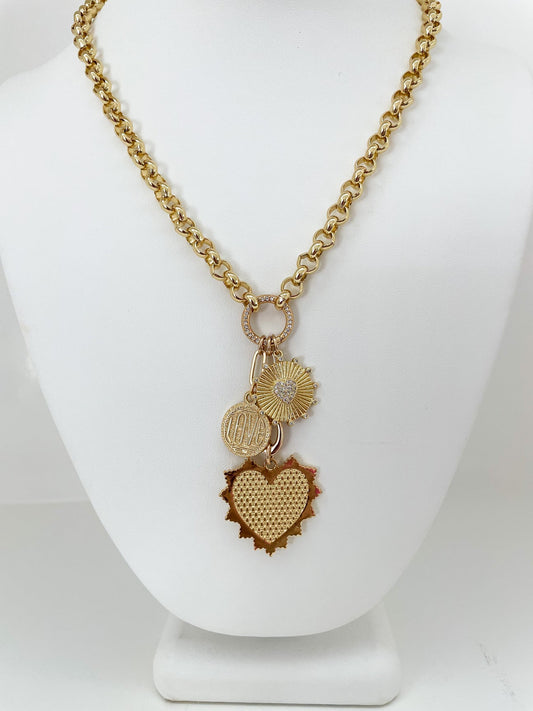 Knotty Bling - Multi Charm Necklace