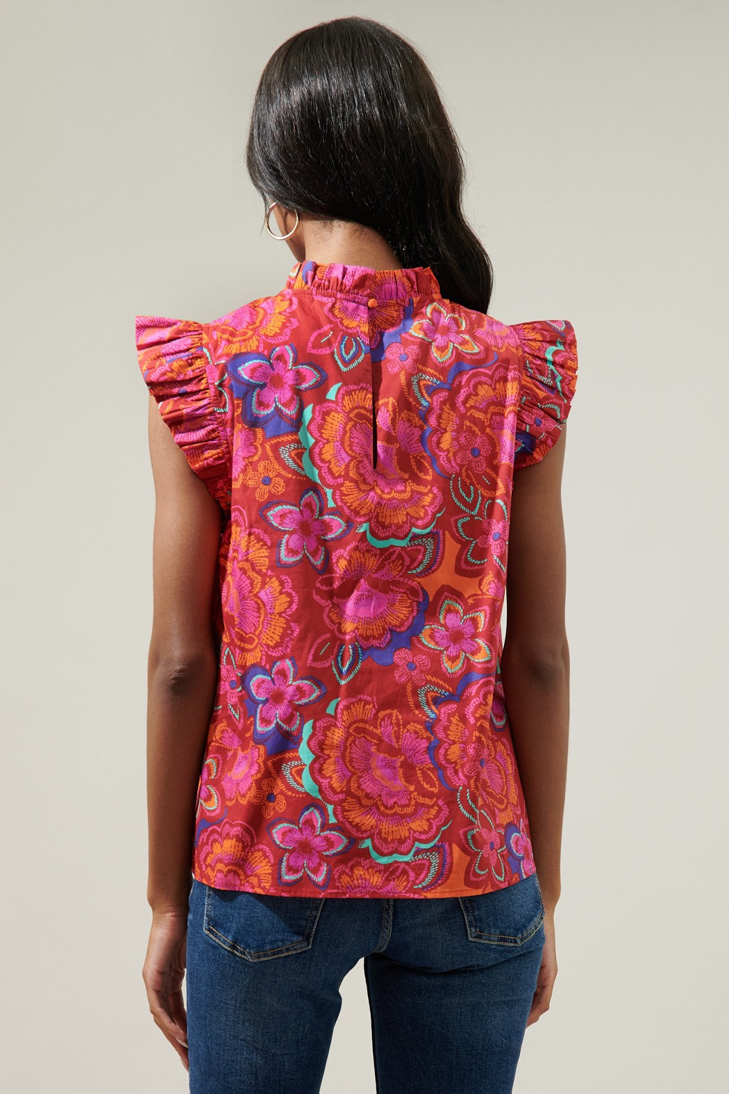 Alice Floral Pops Top