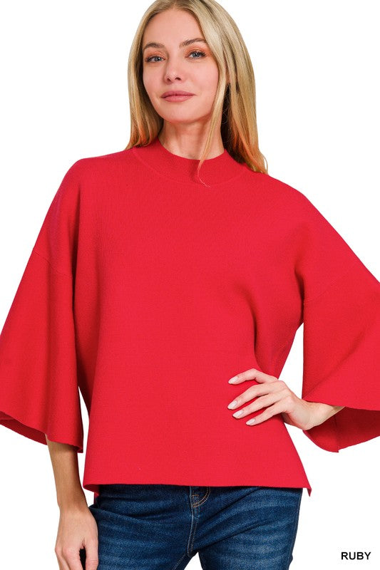 Ruby Bell Sleeve Sweater