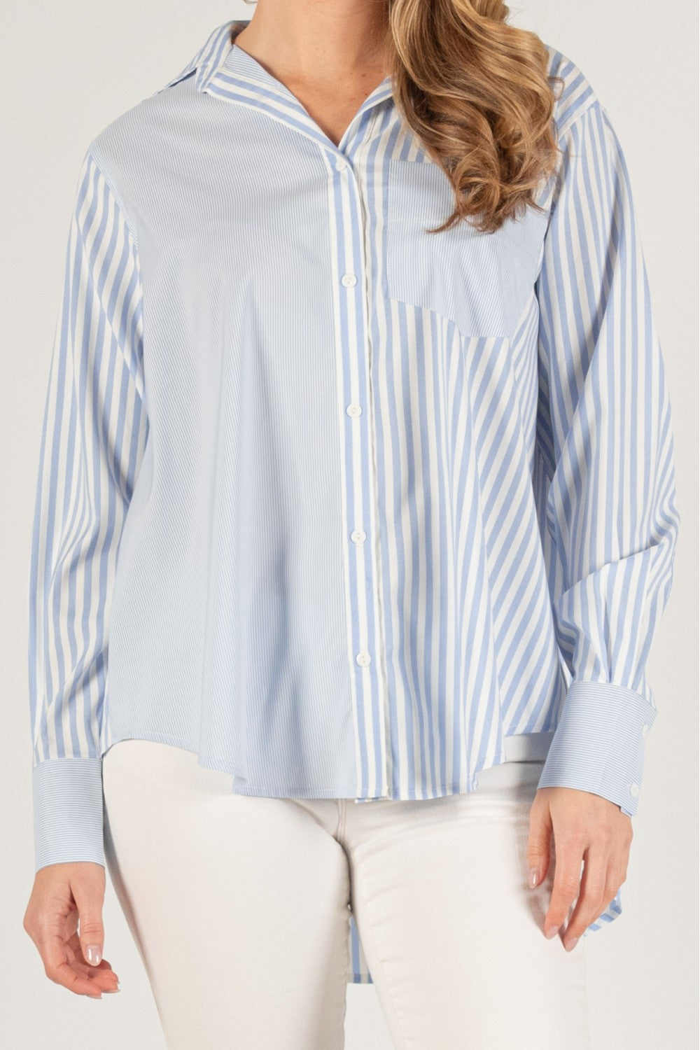 Fallon Contrast Stripe Blouse