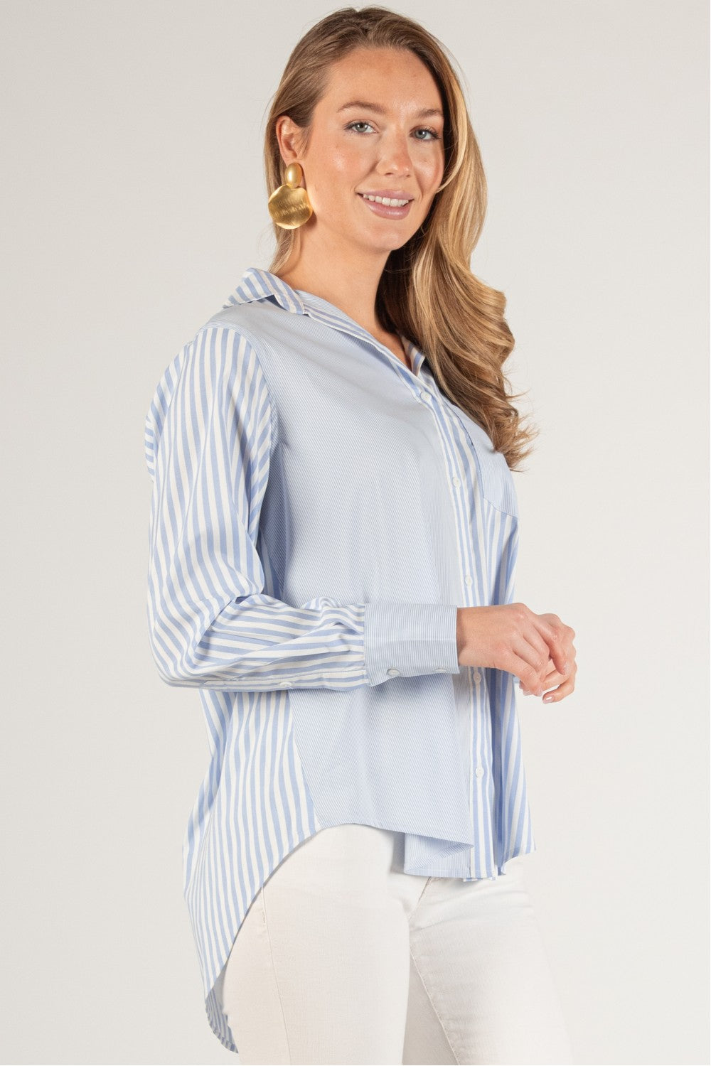 Fallon Contrast Stripe Blouse