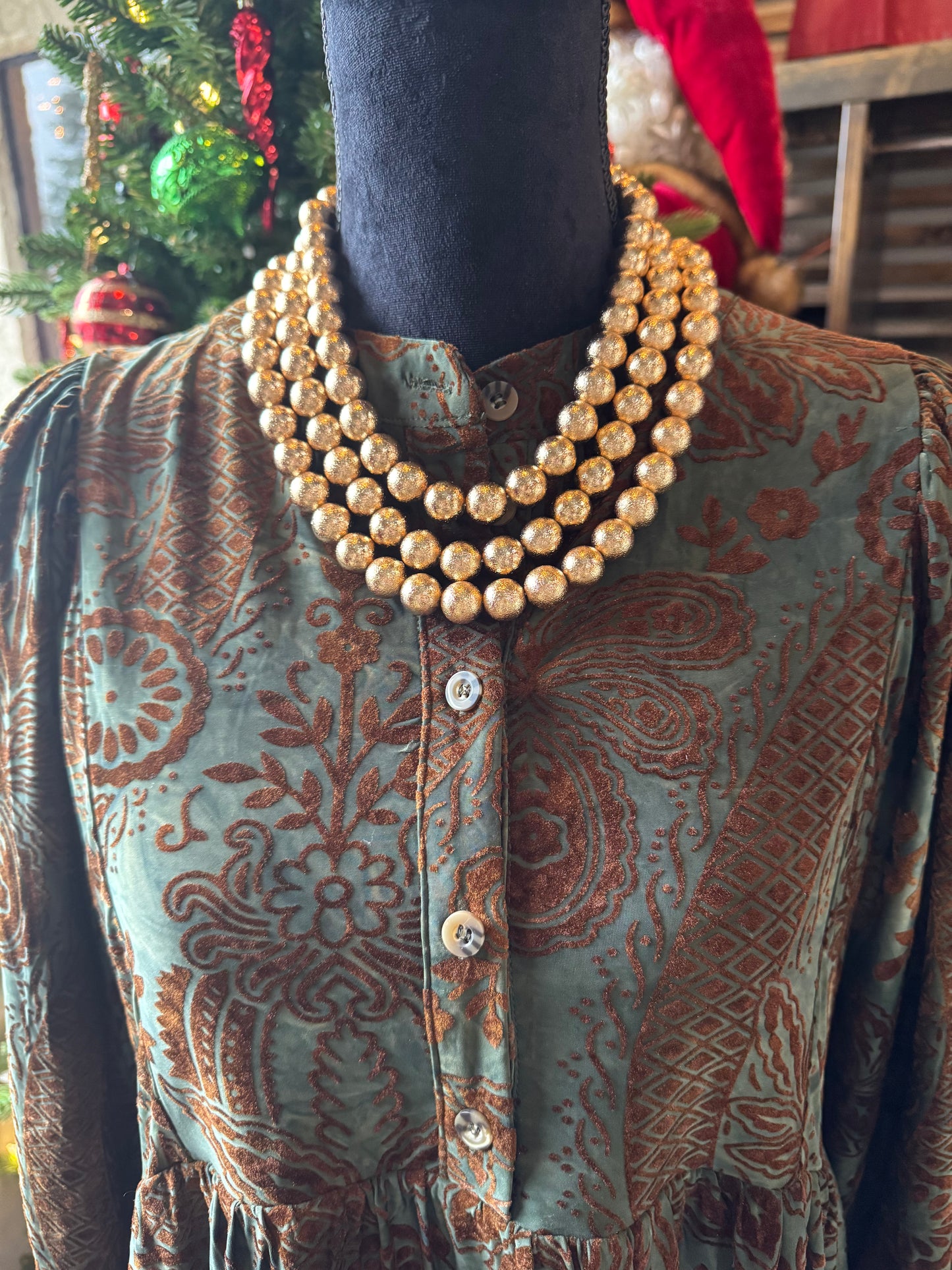 Multi Gold Strand Necklace