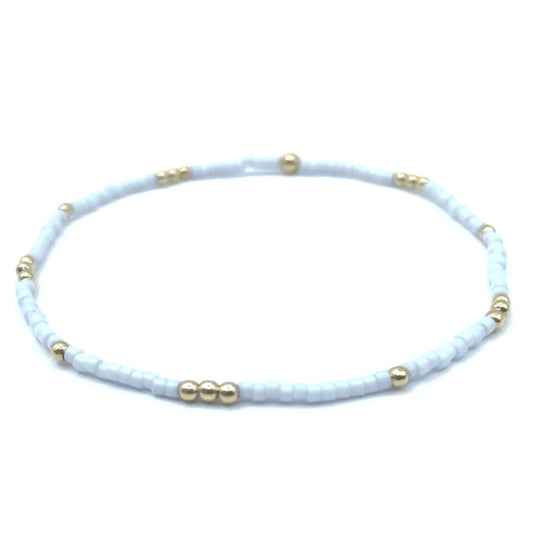 Erin Gray Harbor Bracelet - Blue Gray + Gold Filled