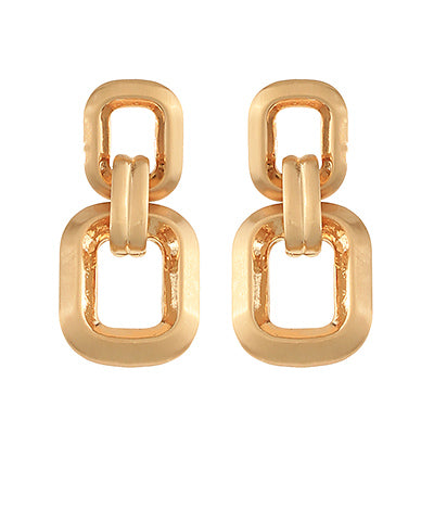 Gold Link Earrings