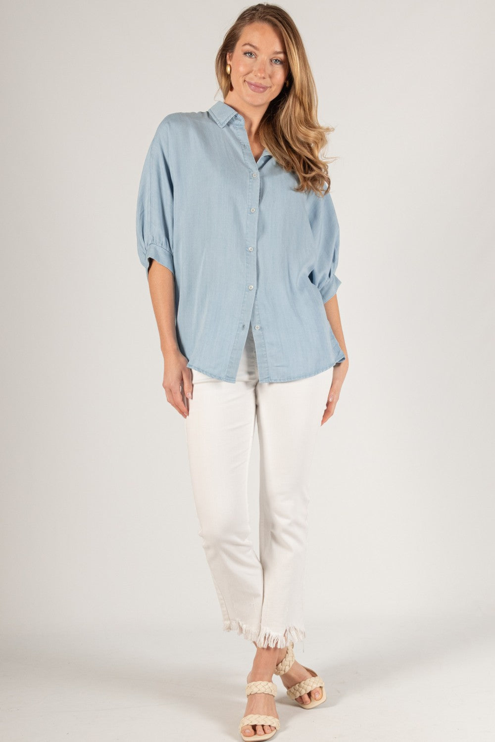 Amelia Tencel Denim Top