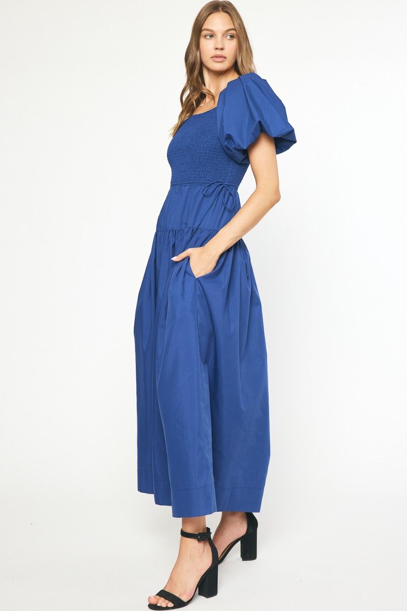 Ella Poplin Midi Dress