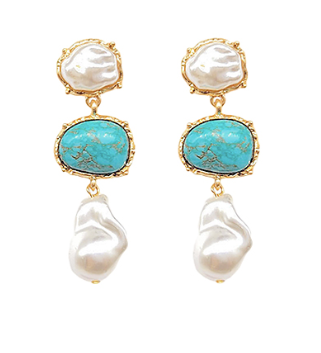 Pearl & Turquoise Earrings