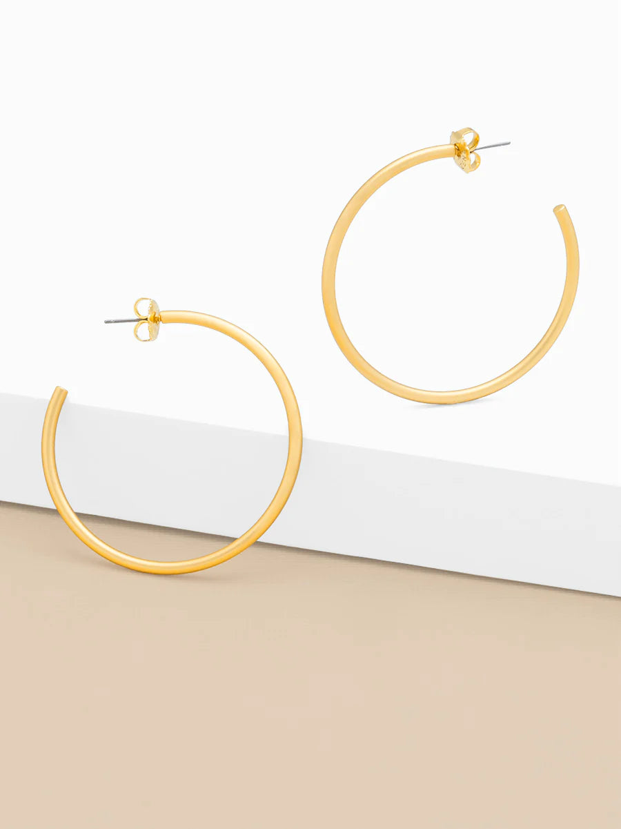 Essential Thin Hoops - Gold