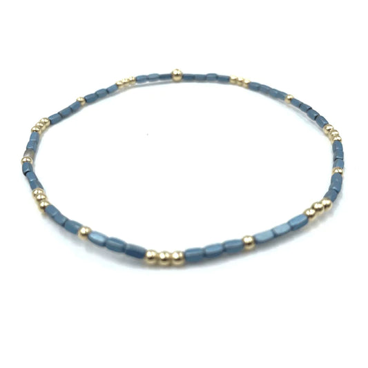 Erin Gray Harbor Bracelet - Blue + Gold Filled