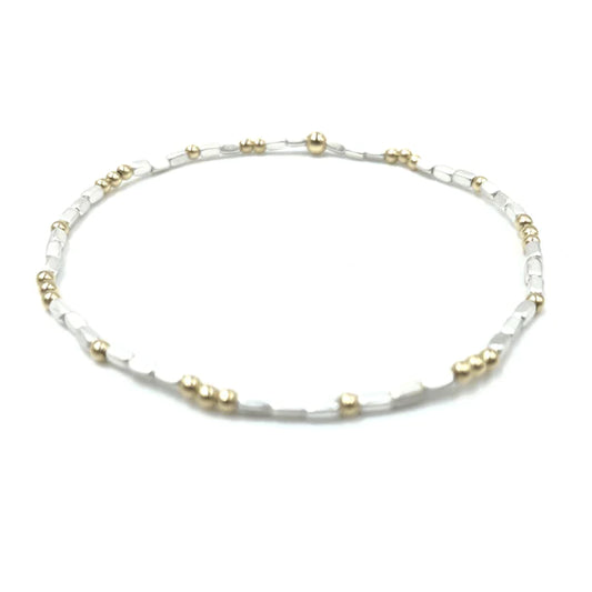 Erin Gray Harbor Bracelet - White + Gold Filled