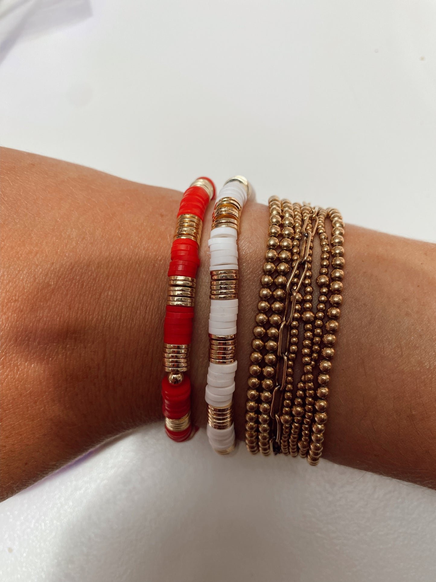 Beaded Bracelet - Red