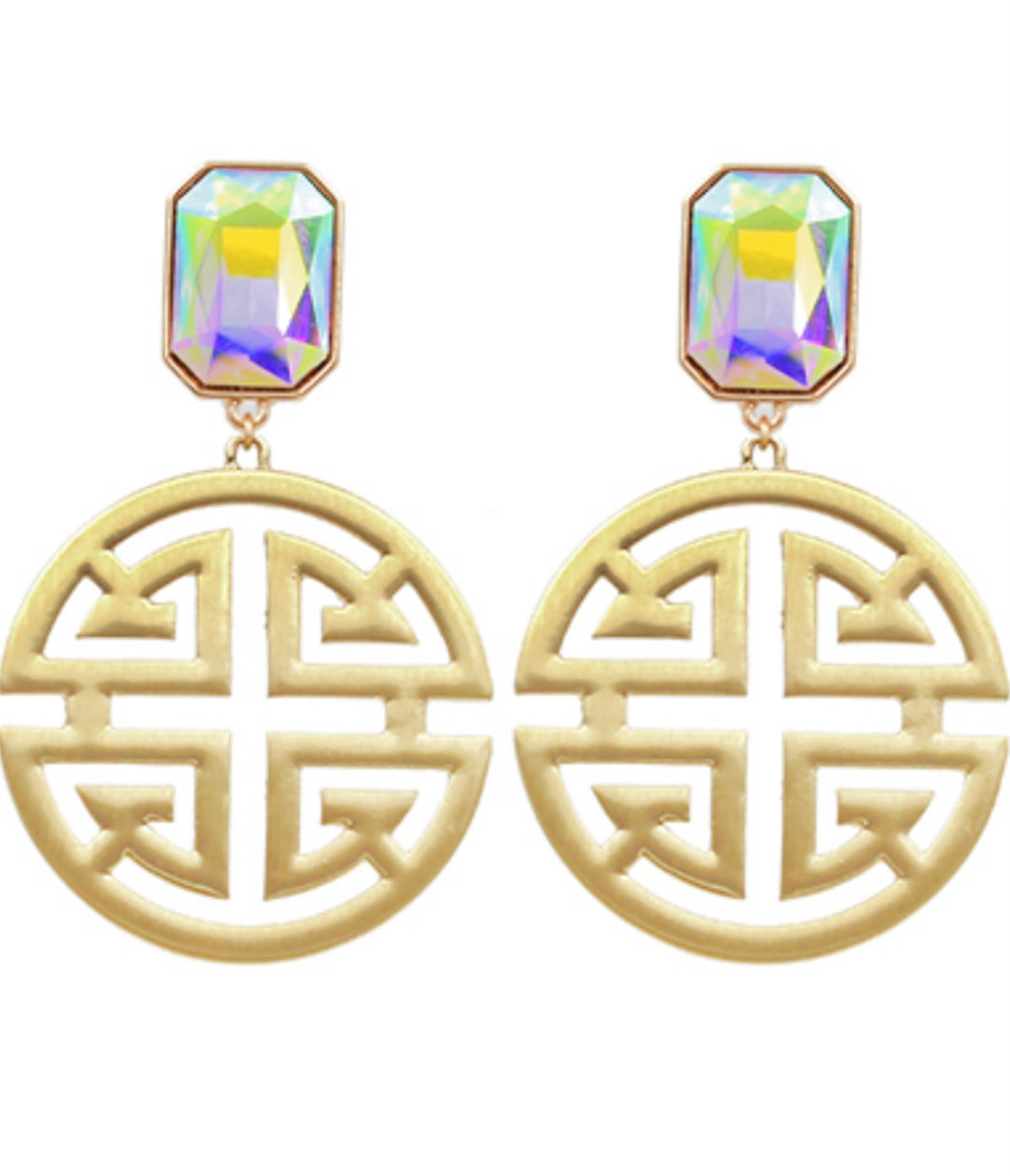 Longevity Earrings - Iridescent