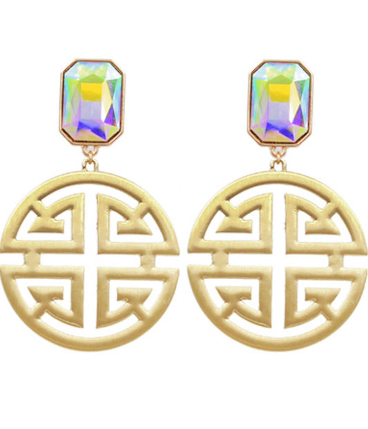 Longevity Earrings - Iridescent