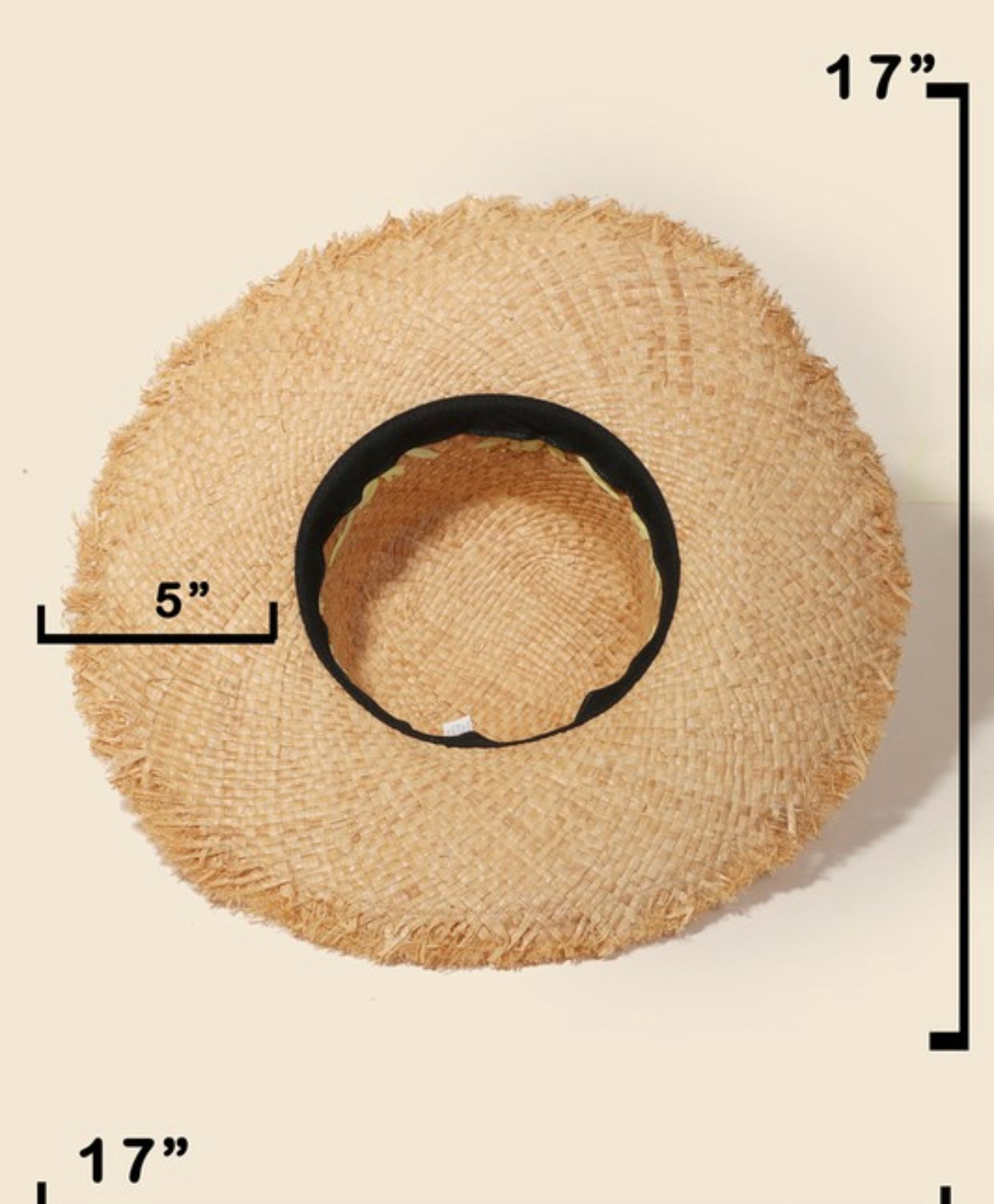 Natural Raffia Weave Sun Hat - Yellow