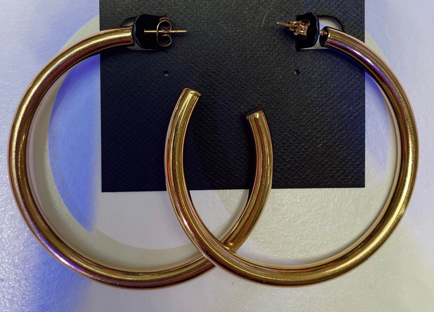 Shiny Gold Hoops - Large