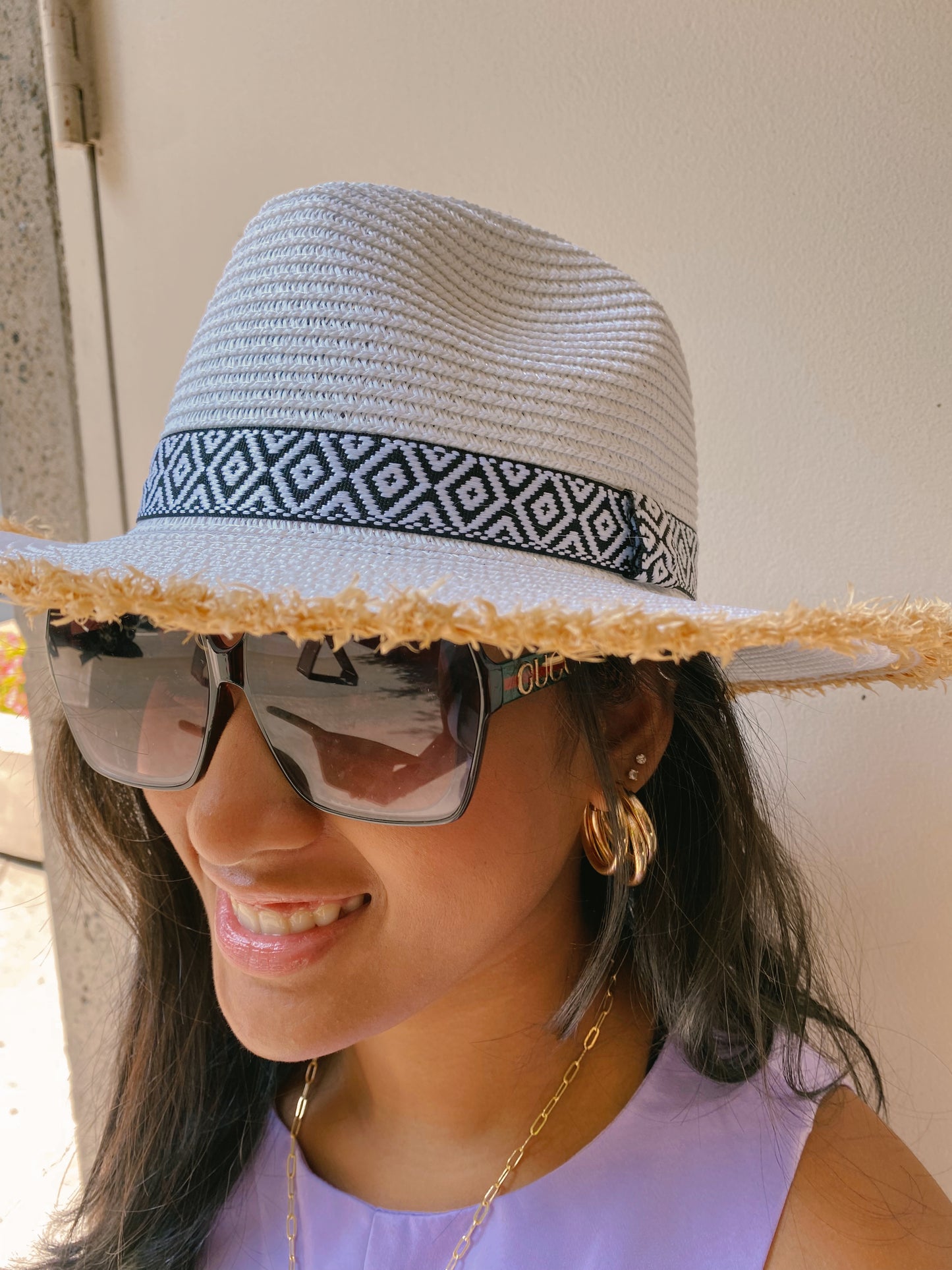 The Vacation Beach Hat - White