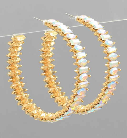 Multi Shape Beaded Hoops