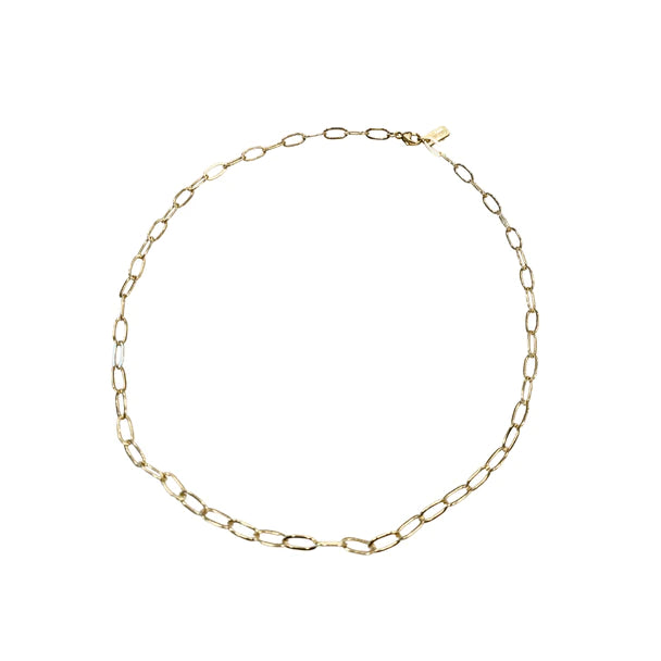 Erin Gray - 14k Gold Filled Paperclip Large Links Necklace - 18"