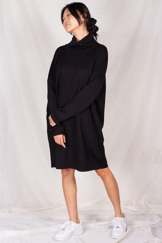 Sarah Mock Neck Scuba Dress