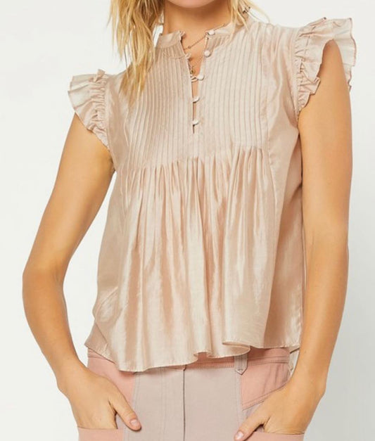 Contrasted Stitching Top