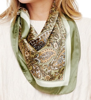 Olive Ensemble Silk Scarf