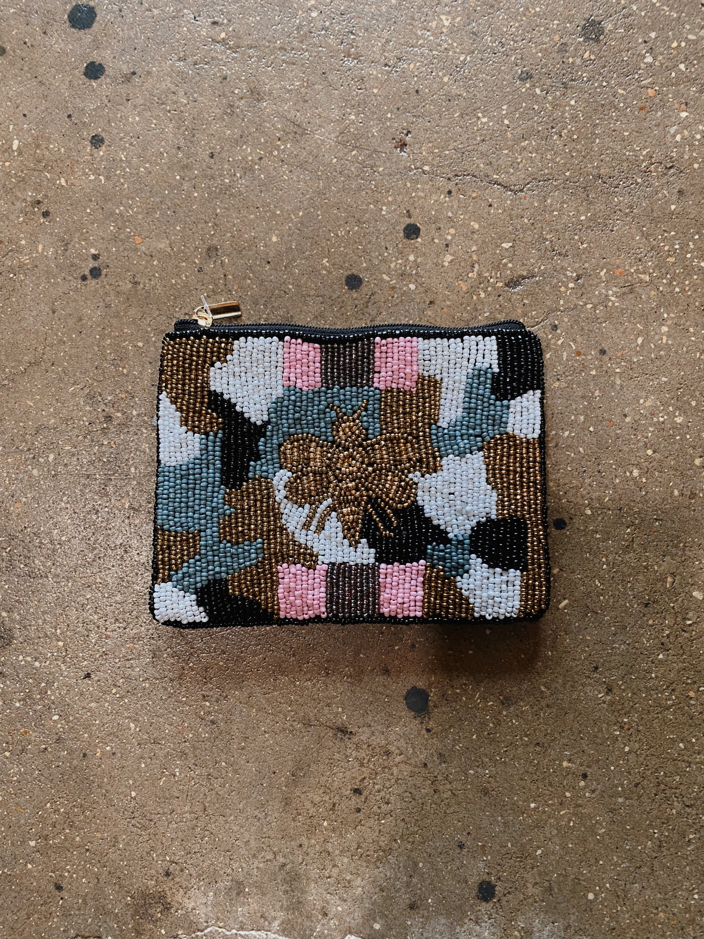 Beaded Zip Pouch