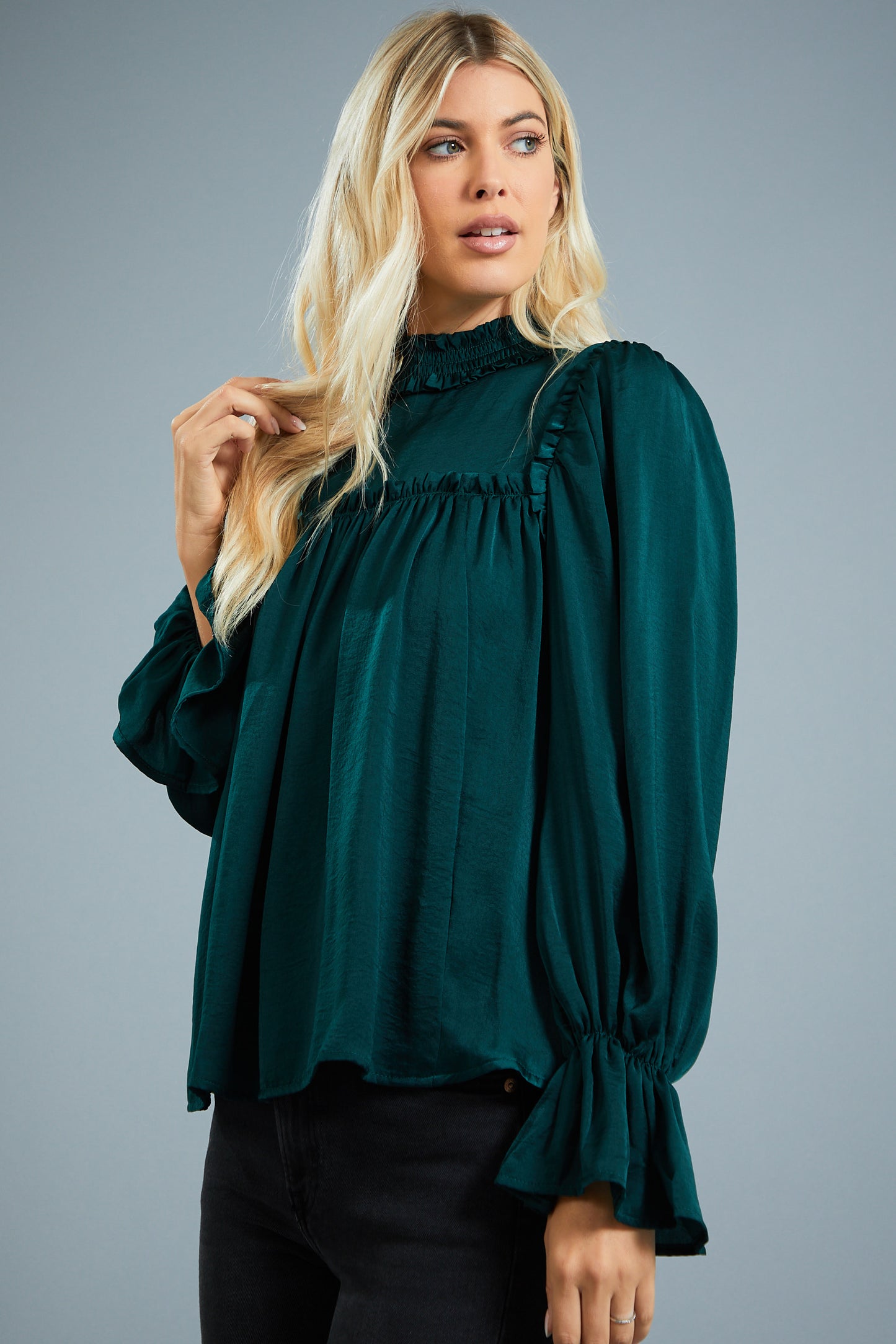 Emerald Detail Blouse