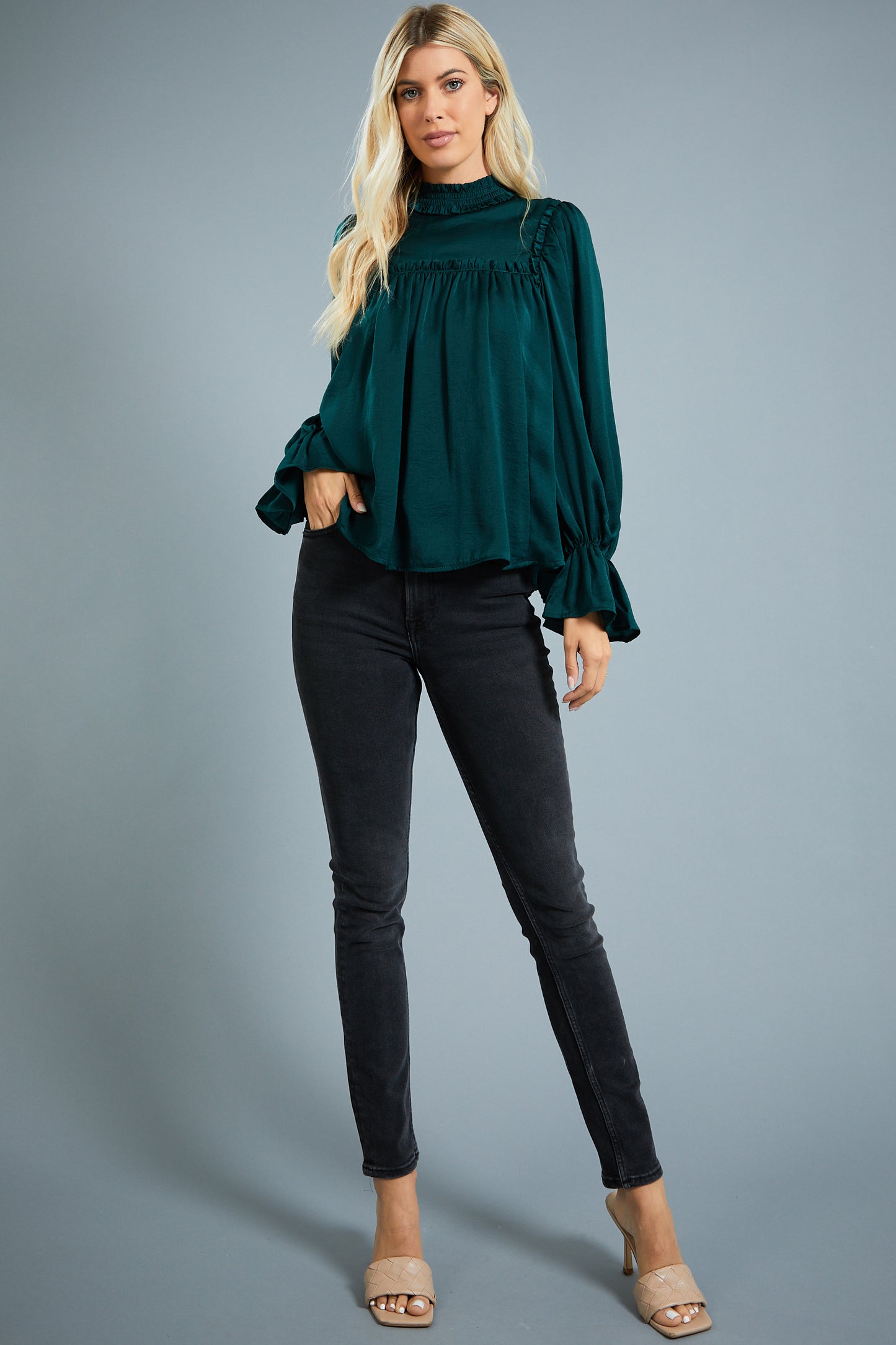 Emerald Detail Blouse