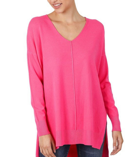 Fuchsia Sweater Top