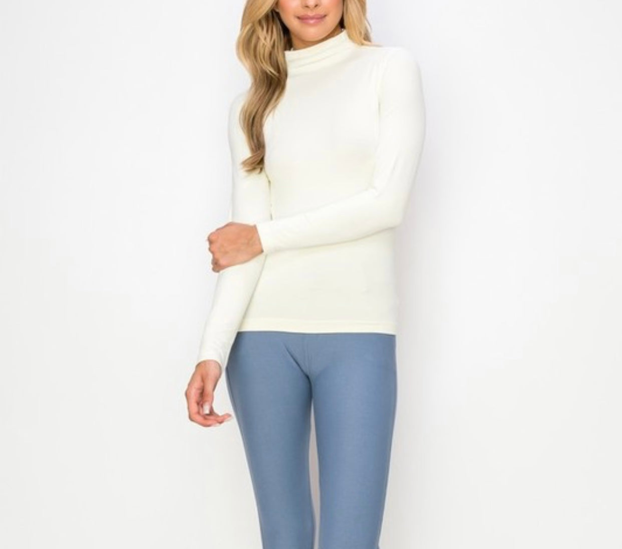 Basic Layering Mock Neck Top